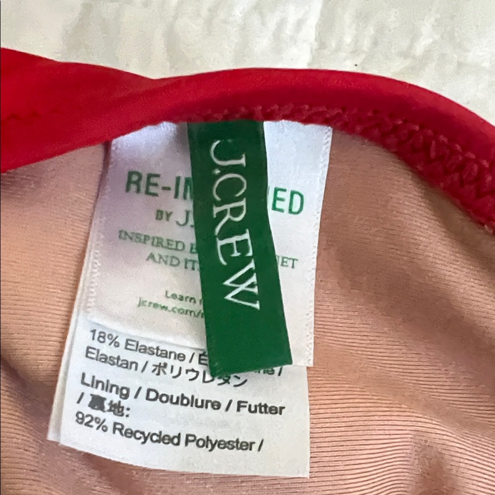 J. Crew Red One Piece Swimsuit - Picture 3 of 6